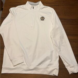 Adidas PGA White 1/4 Zip Pullover